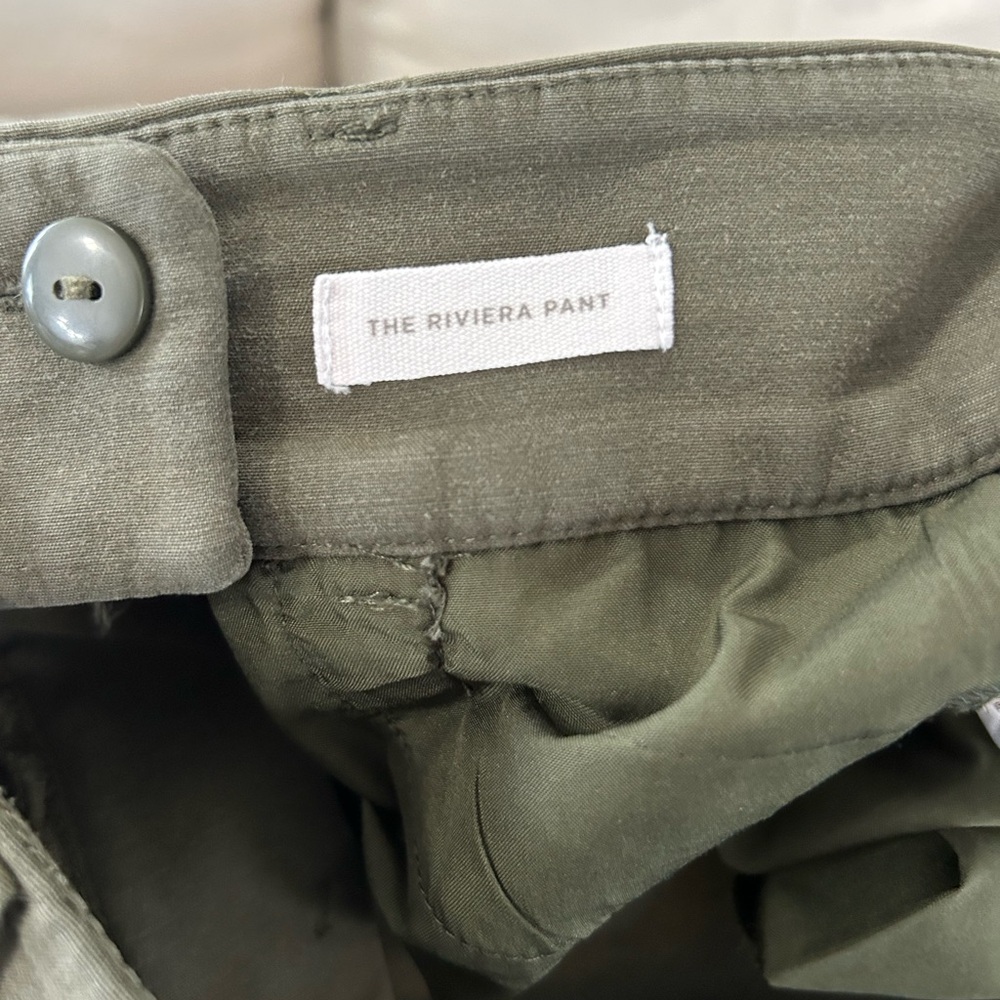 LOFT The Riviera Pant Marisa Olive Green Capri Pants Size 6 - Picture 8 of 10
